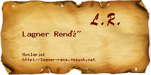 Lagner René névjegykártya